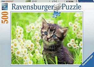 Kitten in the meadow puzzle 500 pieces