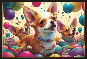 Puzzle Chihuahua party