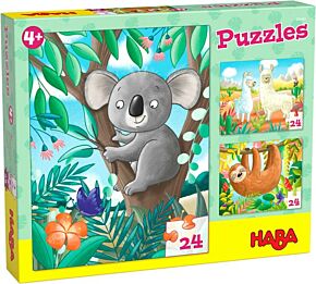 HABA puzzle Koala, Sloth & Co (3x 24)