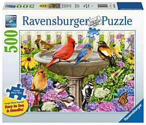 Ravensburger jigsaw puzzle 'At the Birdbath' 500 pieces large format