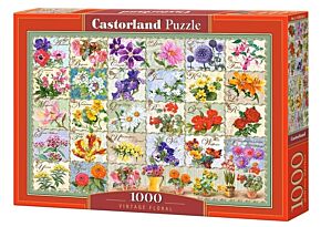 Vintage Floral Castorland puzzle